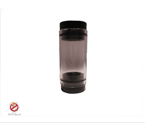 3ml SLIM Pyrex Glass Tank With Black Delrin Caps