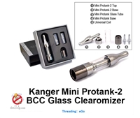 PRO Tank Mini II Bottom Coil Clearomizer (BCC) with Pyrex Glass Tube
