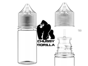 Clear Stubby Chubby Gorilla bottle  30 ML