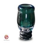 USA Handmade 510 Teal Colored Glass Drip Tip