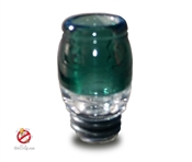 Handmade 510 Teal Colored Pyrex Glass Drip Tip