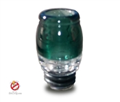 Handmade  Teal Colored  Pyrex 510 Glass Drip Tip