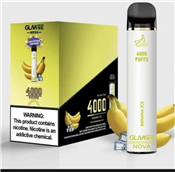 Banana Ice Glamee Nova Disposable MOQ 10pc 4000 Puffs 16mL