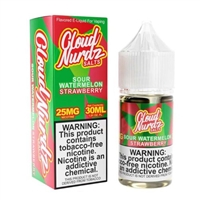 Sour Watermelon Strawberry - Cloud Nurdz Salts - 30mL