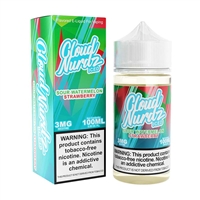 ICE Sour Watermelon Strawberry - Cloud Nurdz - 100mL