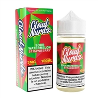 Sour Watermelon Strawberry - Cloud Nurdz - 100mL