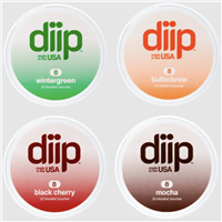 DIIP Nicotine Pouches – 5-Pack Display (20 Count per Can)