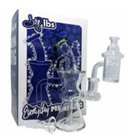 Dogg Lbs (Water Pipe) Everyday 6″ Color Mini Rig Box Set with Banger & Carb Cap