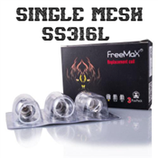 FREEMAX SS316L SINGLE MESH  REPLACEMENT COILS - 3 PACK