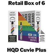 HQD Cuvie Plus Disposable Vape Device - 6 PACK