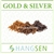 Hangsen Gold & Silver Tobacco E-Liquid bottle â€“ classic tobacco vape juice for MTL devices