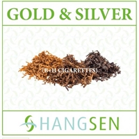 Hangsen Gold & Silver Tobacco E-Liquid bottle â€“ classic tobacco vape juice for MTL devices