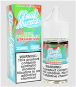 ICE Sour Watermelon Strawberry - Cloud Nurdz Salts - 30mL