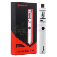 KANGER SUBVOD MEGA 2300MAH TC 40W W/TOPTANK MINI WHITE