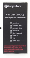 Kangertech Upgraded Dual Coil VOCC (ORGANIC COTTON COIL)