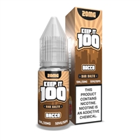 Keep it 100 Bar Salts Bacco 10ml E-Juice