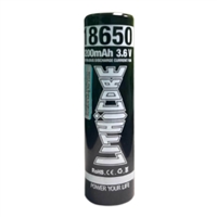 LithiCore IMR 18650 (3200mAh) 10A 3.7v Battery Flat-Top - 1 Pack