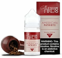 American Patriots - NKD 100 Salt E-Liquid - 30mL