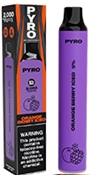Orange Berry Iced Pyro Disposable | MOQ 10pc | 2000 Puffs | 6mL
