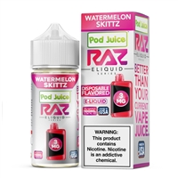 Watermelon Skittz - Pod Juice x RAZ E-Liquid - 100mL