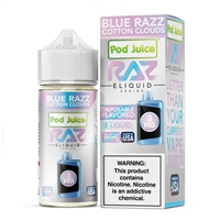 Blue Razz Cotton Clouds by Pod Juice x RAZ