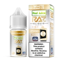 White Gummy Ice by Pod Juice Salts x RAZ