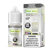 Pod x Oxbar Juice Salt Savage Patch Gummies Tobacco Free Nicotine E-Juice 30ml