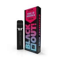 Razzberry Mint Black Out Delta-8 THC-O Disposable 2-Gram
