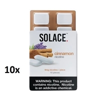 SOLACE NICOTINE GUM CINNAMON - 10 PACK