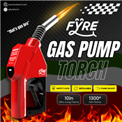 Smyle Labs Fyre Gas Pump Shaped Torch Refillable and Adjustable Flame