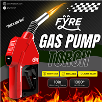Smyle Labs Fyre Gas Pump Shaped Torch Refillable and Adjustable Flame