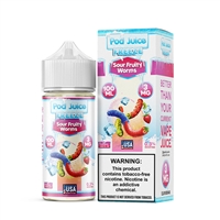 FREEZE Sour Fruity Worms by Pod Juice