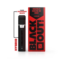 Strawberry Gelato Black Out Delta-8-10 HHC Disposable 2-Gram