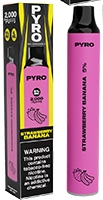 Pyro Strawberry Banana Disposable | MOQ 10pc | 2000 Puffs | 6mL