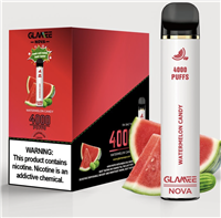 Watermelon Candy  Glamee Nova Disposable MOQ 10pc 4000 Puffs 16mL
