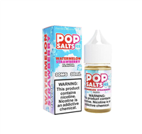 Watermelon Strawberry Ice by Pop Salts E-Liquid 30mL Salt Nic