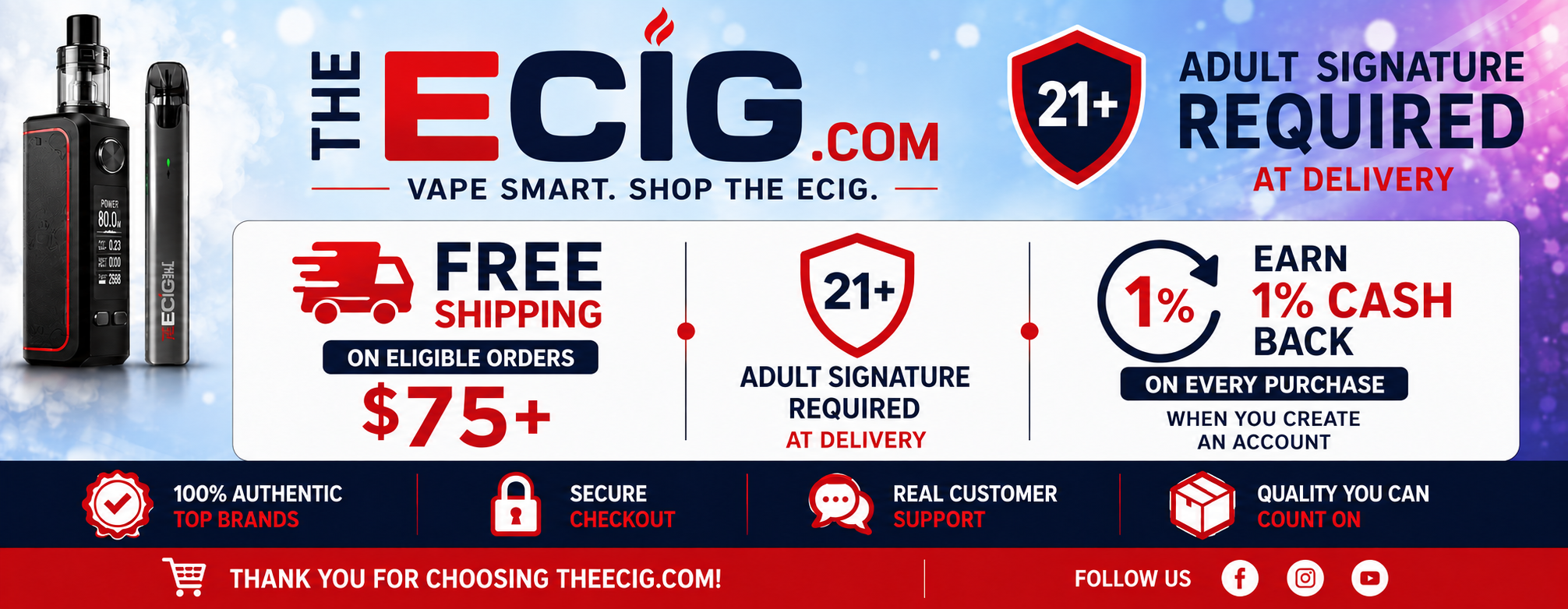 Get free shipping on orders over 75