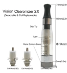 Vision V2 eGo Clearomizer